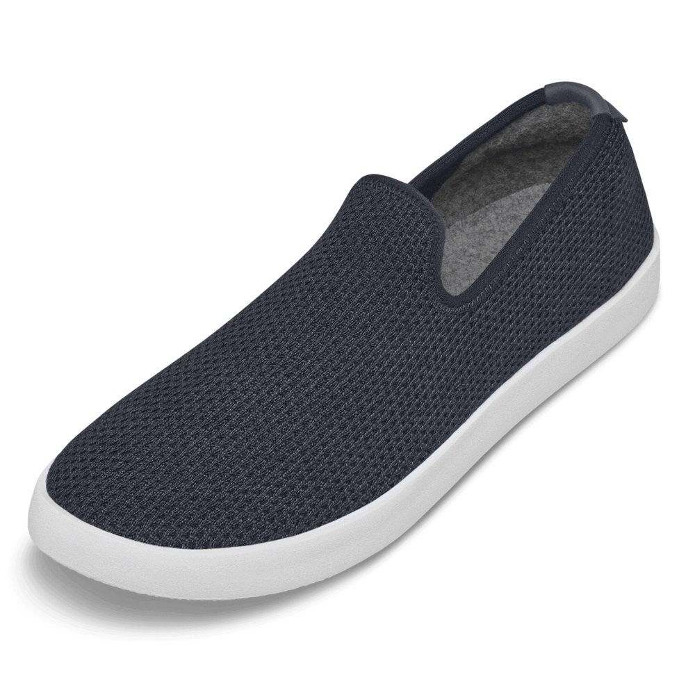 Allbirds Men\'s Tree Loungers - Slip-Ons Navy - BSH471089